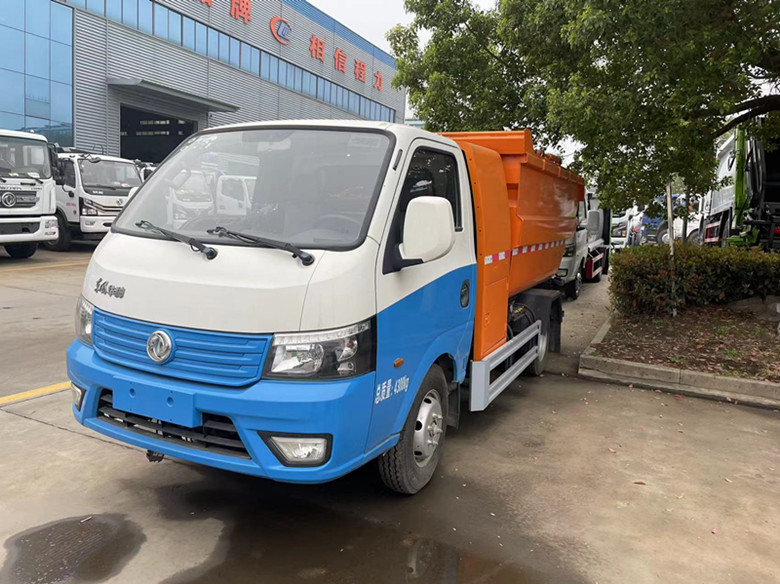 純電動(dòng)自裝卸式垃圾車