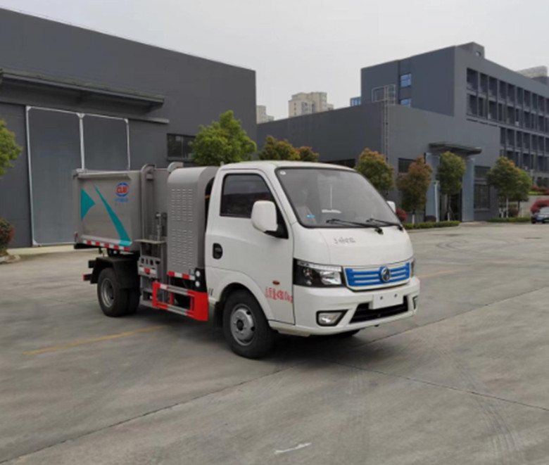  東風(fēng)純電動(dòng)掛桶式垃圾車(chē)			