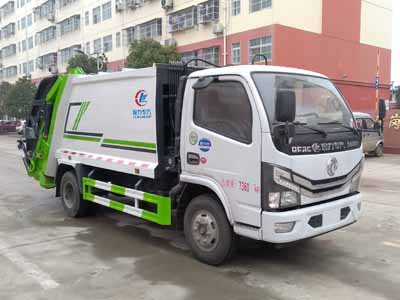 國(guó)六東風(fēng)5方壓縮式垃圾車(chē)