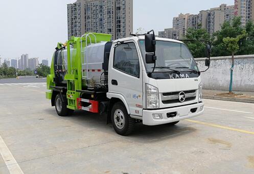 國(guó)六凱馬餐廚垃圾車(chē)