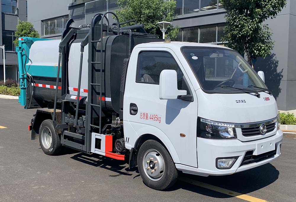 東風(fēng)小型藍(lán)牌（掛桶）自裝卸式垃圾車