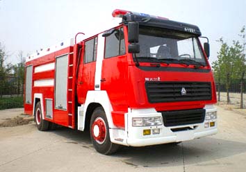 斯太爾單橋水罐消防車8噸