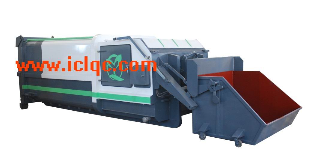 12方車載可卸式移動(dòng)連體式壓縮垃圾箱