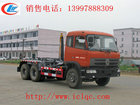 東風(fēng)后雙橋國(guó)四車(chē)廂可卸式垃圾車(chē)